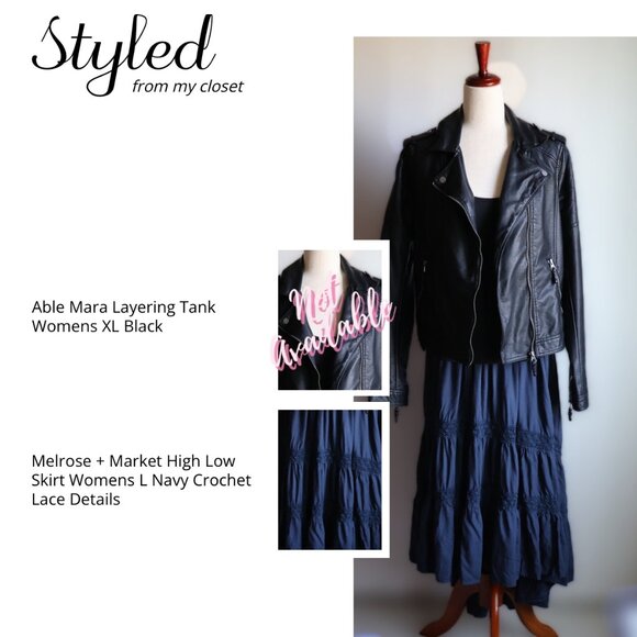 Xhilaration Faux Leather Moto Jacket Black Womens L Quilted Shoulder Detail - Picture 6 of 6